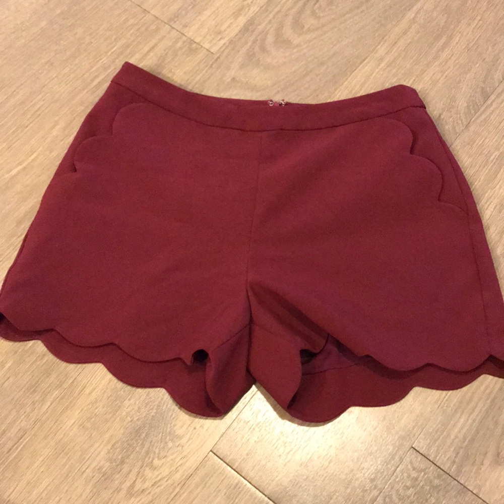 Scalloped shorts